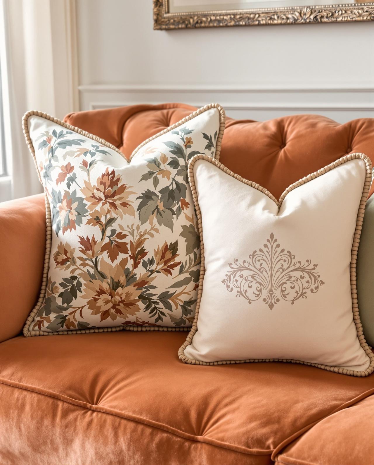 2026春季新品｜法式复古抱枕搭配技巧，让客厅瞬间高级感